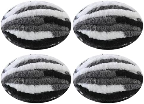 Chunky Yarn for Hand Knitting, No7 Thick Yarn, 250Grams 32Yards, Pack of 4, Perfect for Knitters and Crafters (Panda)
