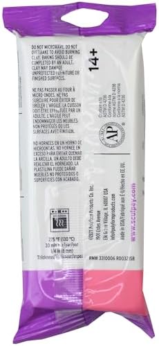 Sculpey Soufflé Ivory 7oz - Off White Oven Bake Polymer Clay for Jewelry | Lightweight suede finish modeling clay - flexible and durable for earrings, sewing, mixed media, and DIY art crafts