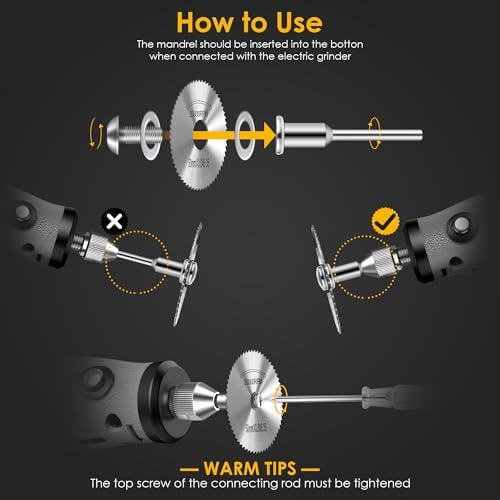 44 Pcs Cutting Wheel Set Compatible with Plastic for Rotary Tool