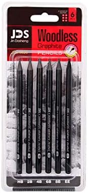 YYMIYU Full Graphite Pencils set 6 Piece.HB/2B/4B/6B/8B/EE (lead pencil)