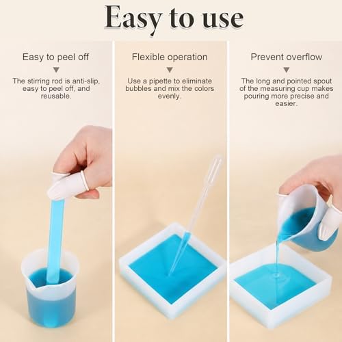 12 Pcs Resin Molds Set, Multiple Sizes Cube Sphere Silicone Mold with Tools Cube Casting poxy Molds for Insect, Plant, Flowers, Soap, DIY Art Craft