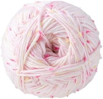 Loops & Threads Flecks Yarn - Yarn for Knitting, Crochet, Weaving, and Arts & Crafts - Pink, Acrylic Blend, 6.53 oz