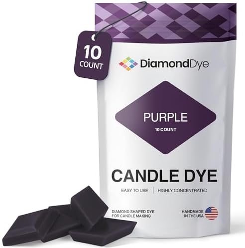 Purple Candle Dye Chips, Soy & Paraffin Candle Making, 10 Pack