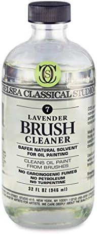 Jerry's Artarama Exclusive Set of 6 Bob Ross Oil Painting Set with Easel, 32oz Lavender Brush Cleaner, Acrylic Palette, Brushes, Canvases, and Cleaning Bucket and Screen