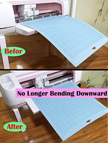Extension Tray Compatible with Cricut Maker 4 / Maker3 / Maker and Explore Air 4 / Air3 / Air2 / Air,Cutting Mat Extender Support for Maker and Explore Air Series (Pink)