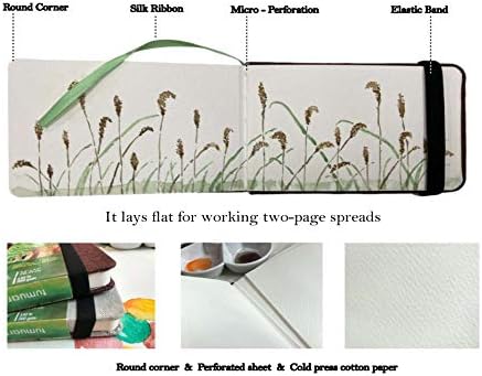 Watercolor Journal Sketchbook, 140 LB, 300 GSM, Cotton Paper, Cold Press