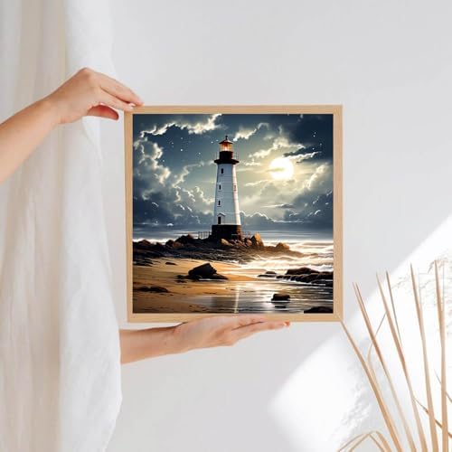 GOUOYANA Lighthouse Diamond Art Kits for Adult-Diamond Painting Wall Art