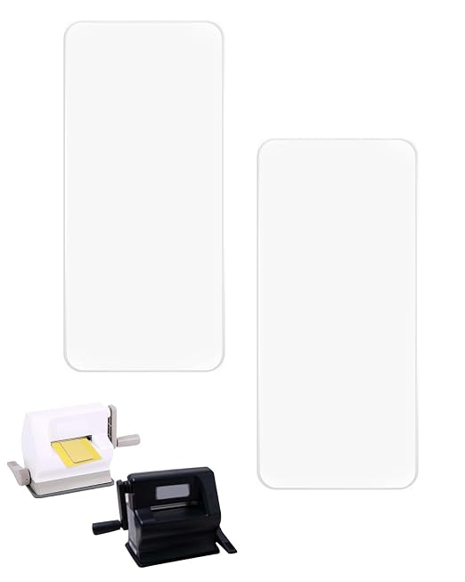 UCEC 2Pk Mini Cutting Pads for Die Cut, Clear Plates 152x62x4mm Replacement | Clear Polycarbonate Cutting Plates 152x62x4mm for Mini Die Cut Machines, Scrapbooking, Embossing & Card Making Crafts, 2 Pack
