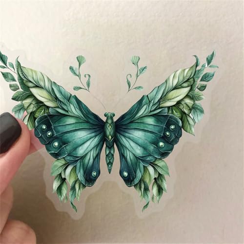 50pcs Transparent Vintage Stickers for Kids,Vintage Forest Witchy Sticker Waterproof PET Stickers for Scrapbook Journaling Photo Album Collage Card Nature Magic Sticker for Teens and Adults (WITCHY2)
