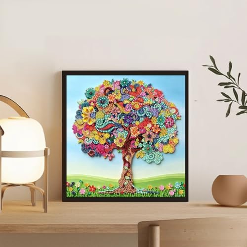 Aestalrcus Tree Diamond Art Kits for Adults Special Shape Diamond Painting