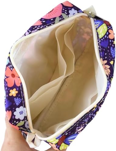 Multiple Pockets Portfolio Organizer with Zippered,Storage Pencil Pouch Bag