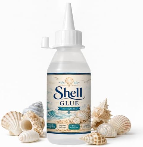 1DFAUL 100g Shell Glue Clear, Shell Strong Adhesive, Fast Dry, Waterproof