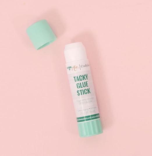 Craftelier - Tacky Glue Stick | Multipurpose Extra Strong Glue Stick for Scrapbooking and Other Craft Projects | Non-Toxic | Transparent, Flexible and Resistant Drying - Quantity 21 gr (0.046 lb).