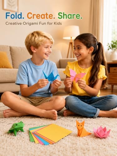 hapray 230 Sheets Origami Paper, 20 Colors 6x6 Double Sided Origami Kids 5+