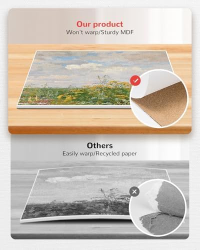 60Pcs 8x10 Canvas Boards for Kids PaintingInch Art Canvas Panels | 100% Cotton White Blank Art Supplies for Acrylics Oil Watercolor Tempera Paints