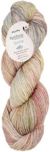 KnitPro Symfonie Fingering Weight Merino Wool Yarn 100g, Moonlit Glow