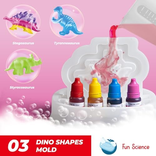 Dino Soap Making Kit, DIY STEM Craft, Gift for Girls & Boys 8+