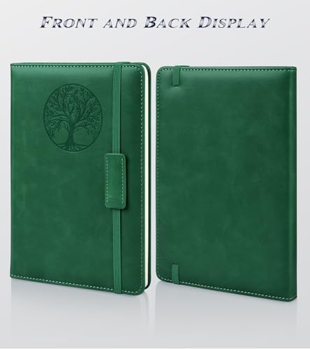 Biuwory A5 Hardcover Blank Journal Notebook, Leather Sketchbook for Drawing | 140 Unlined Pages Vintage Notebook, 5.7"×8.3" Travel Diary for Work, School, Art Journal, Daily Writing for Women & Men