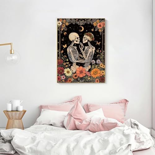 KICHANG Skull Diamond Art Kits for Adult Diamond Painting Kit for Beginner
