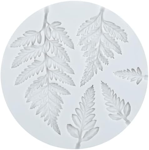 Fern Leaf Polymer Clay Mold Tropical Leaf Silicone Molds Set of 5