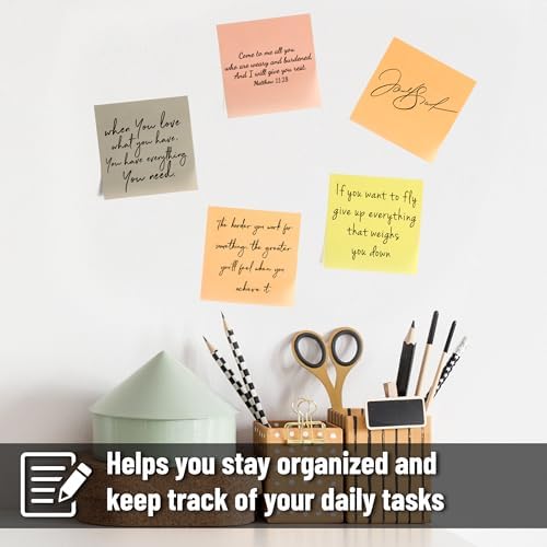 Mr. Pen- Transparent Sticky Notes, 3" x 3", 12 Pads, 600 Sheets | See Through Self-Adhesive Notes for Bible Journaling and Studying, Water-Resistant, Easy to Peel, Clean Removal