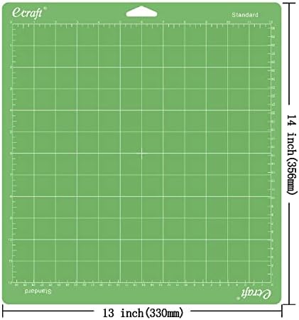 Ecraft 12x12 Cutting Mat 3-Pack, Strong/Standard/Light Adhesive, Compatible with Cricut Maker 3/Maker 4/Maker/Explore 3/4/Air 2/One, Variety Adhesive Sticky Cutting Mats Accessories