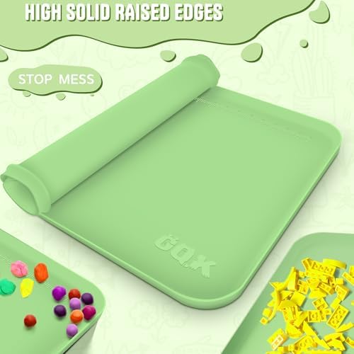 Silicone Art Mat for Crafts with Raised Sides to Stay Tidy, 24" x 16"