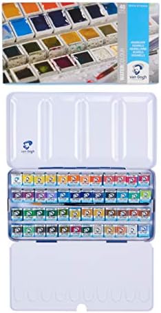 Van Gogh Watercolor Paint Set, General Selection, 48 Half-Pan