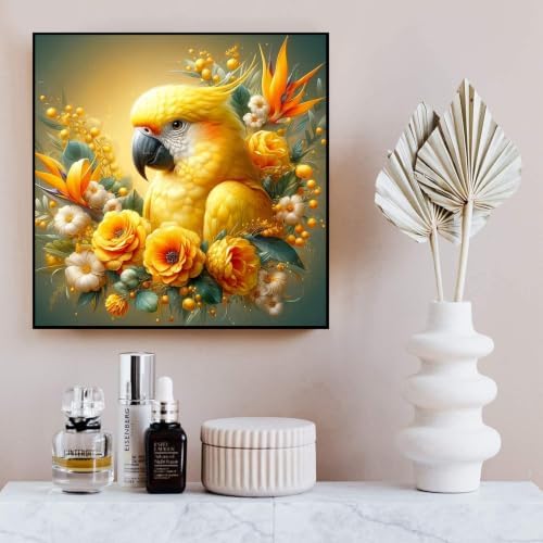Parrot Diamond Art Kits for Adults, Diamond Art Painting Kits for Adults