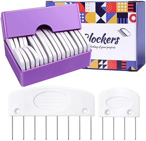 20Pcs Knit Blockers & Pins Kit, Knit Blocking Combs for Blocking Knitting