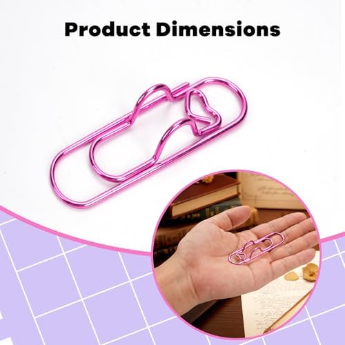 Paperclip Pen Holder for Notebook, 24pcs Metal Pen Clip for Journal
