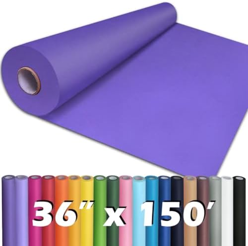 PerkHomy Purple Kraft Paper Roll 36" x 1,800" (150') for Gift Wrapping Bouquet Flower Art Painting Craft Writing Packaging Shipping 80GSM 55LB (Purple, 36" x 150')