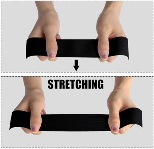 Airisoer Elastic Bands for Sewing 1.5 Inch x 12 Yards, Black