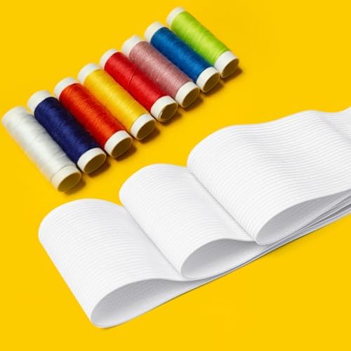 Airisoer Elastic Bands for Sewing 2 Inch x 12 Yards, White