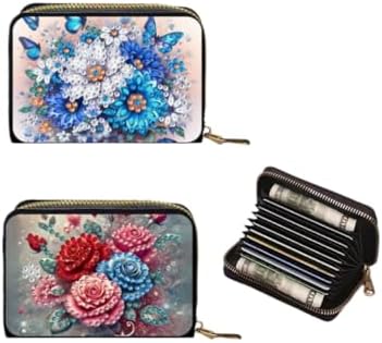 DDGYP DIY Diamond Painting Credit Card Wallet Kit for Women3.14*4.33*0.98in