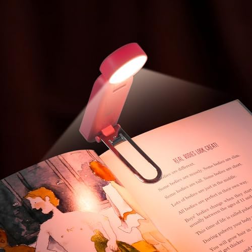 VAVOFO USB Rechargeable Book Light, Bookmark Clip on LED Reading Light