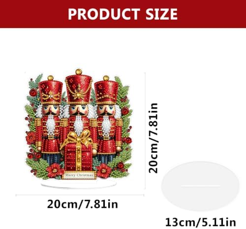 Christmas Diamond Art Kits for Adults,Nutcracker Soldiers Diamond Painting