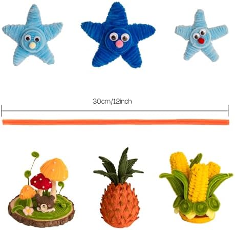 Caydo 1000 Pieces Colorful Craft Pipe Cleaners Bulk