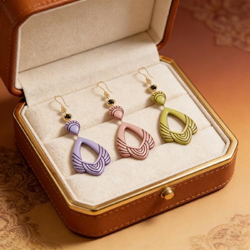 8 Pcs Irregular Shape Polymer Clay Cutters Set - Oval, Teardrop & Abstract Imprint Cutters for Polymer Clay Jewelry Making, Fit Valentine's Day Gift for Friends, Sisters & Minimalist Style Lovers