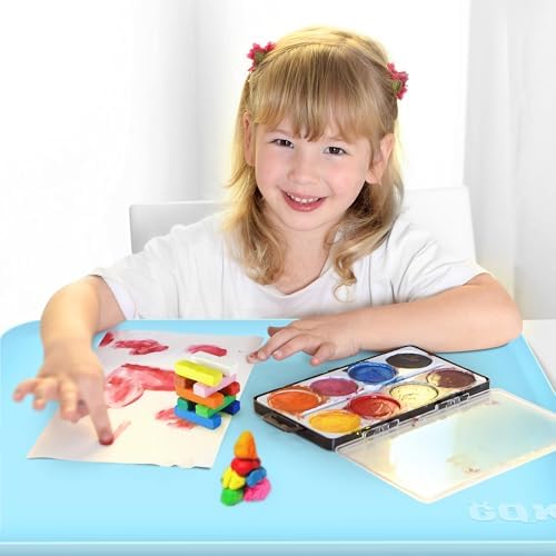 Silicone Art Mat for Crafts with Raised Sides to Stay Tidy, 24" x 16"