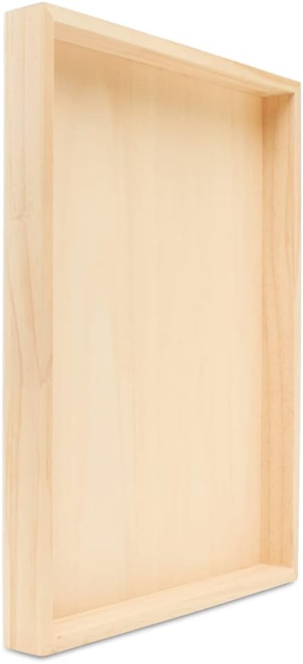 Wood Canvas 14 x 18 x 1-1/2-inch, Pack of 4 Wood Sign Blanks with Frame, Wood Cradled Panels for Crafts & Home Decor, by Woodpeckers