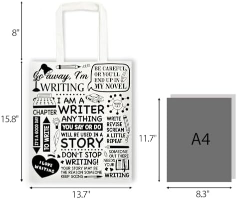 Canvas Tote Bag Gifts for Women Music Dance Sewing Lovers, Double-Sided Print Bags