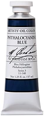 M. Graham Artist Oil Paint Phthalo Blue 1.25oz/37ml Tube