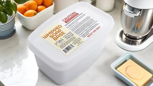Primal Elements Whipped Soap Base - Moisturizing Glycerin SoapBase for Crafting and Soft Soap Making - 2 Pound