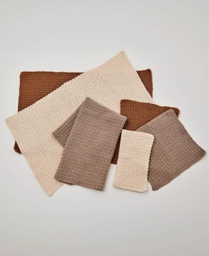 Premier Home Cotton Yarn 2-Pack Bundle with Bella's Crafts Stitch Markers (Oak)
