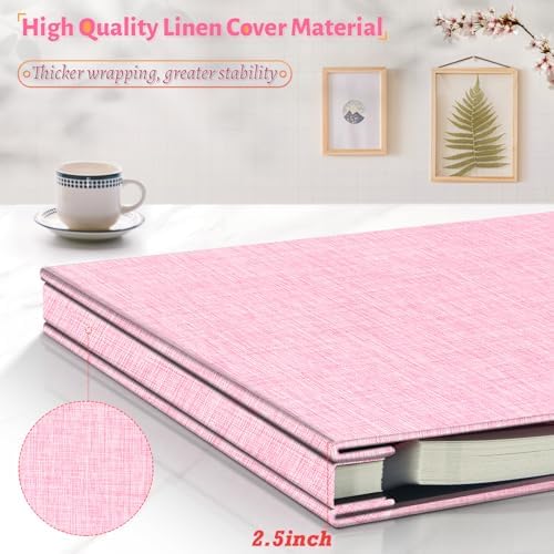 Artfeel Photo Album Self Adhesive Scrapbook,120 Pages Large Photo Book for 4x6,5x7,8x10 Pictures,DIY Album for Baby Wedding Family Travel Birthday,with Metallic Pen and Scraper