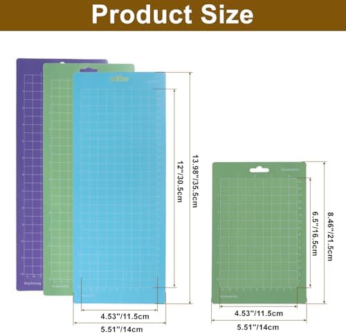 Cutting Mat, 6 Pack (4.5x6.5 Inch & 4.5x12 Inch)