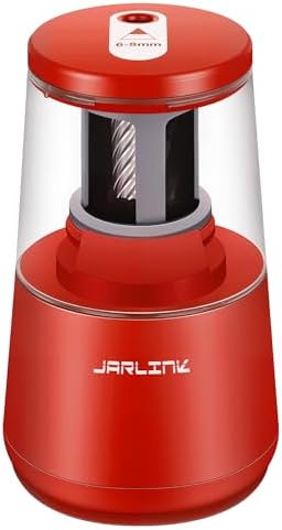 JARLINK Electric Pencil Sharpener, Heavy Duty Helical Blade, Auto Stop