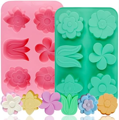 Flower Silicone Molds Tulip Daisy Flower Soap Molds Tulip Shape Candle Mold