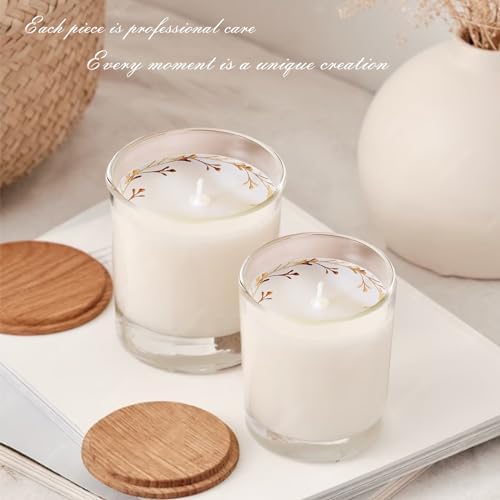 CDXHOME Candle Dust Covers |100pcs Floral Translucent Kraft for Candle or Craft Fragrance Candles Decoration | Candle Topper Protection Accessories (3.85in/9.7cm
